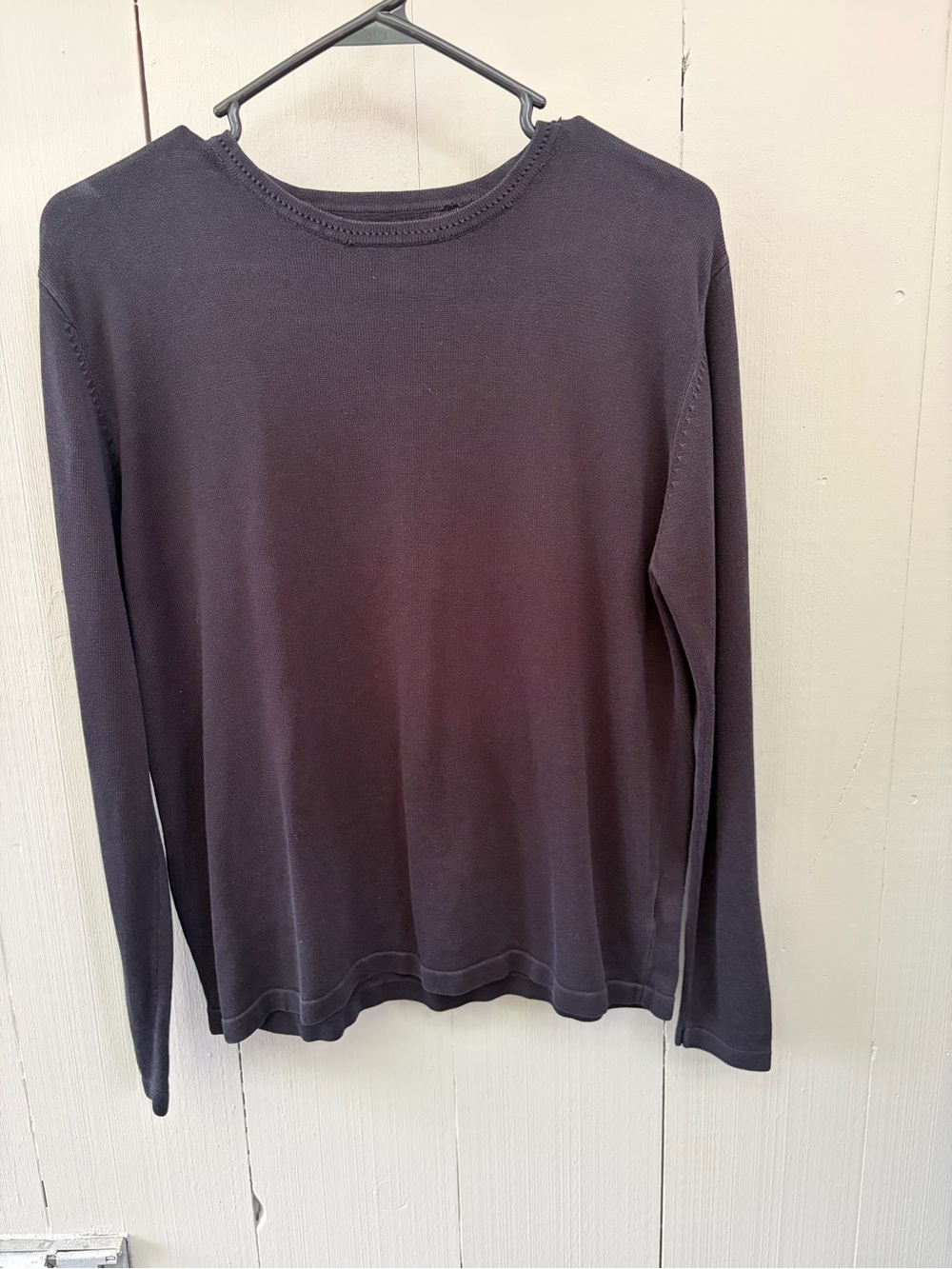 Yarnworks Large Black Knit Sweater - Crewneck